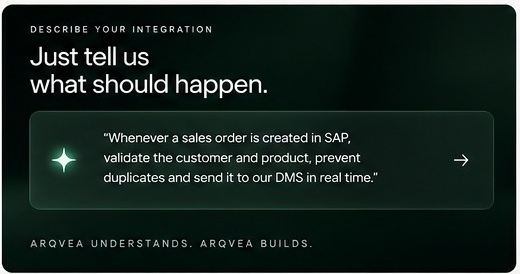 Describe your integration: just tell us what should happen.